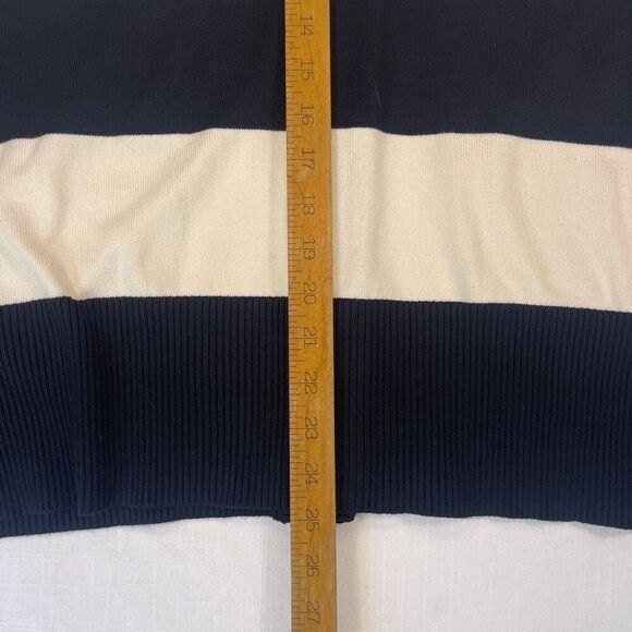 Disney Black Cream Striped Knit Retro Minnie Mouse Cardigan Size Medium NWT - Picture 10 of 11